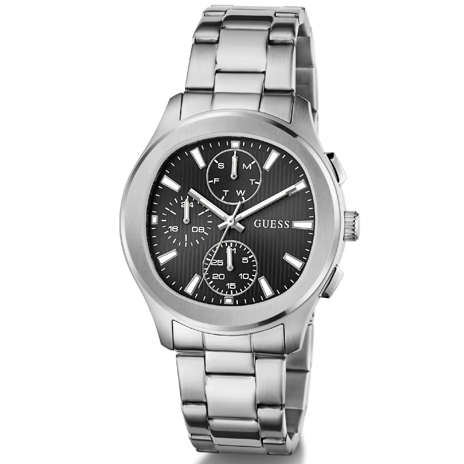Relógio Guess GW1048G1 Masculino 40 mm Aço Inox Prata 3