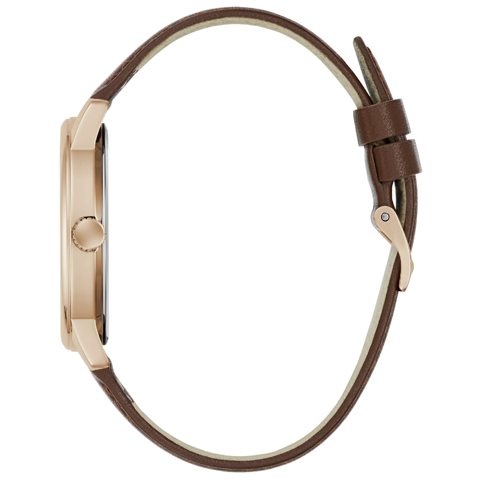 Relógio Guess GW1054G5 Masculino 40mm Couro Dourado 4