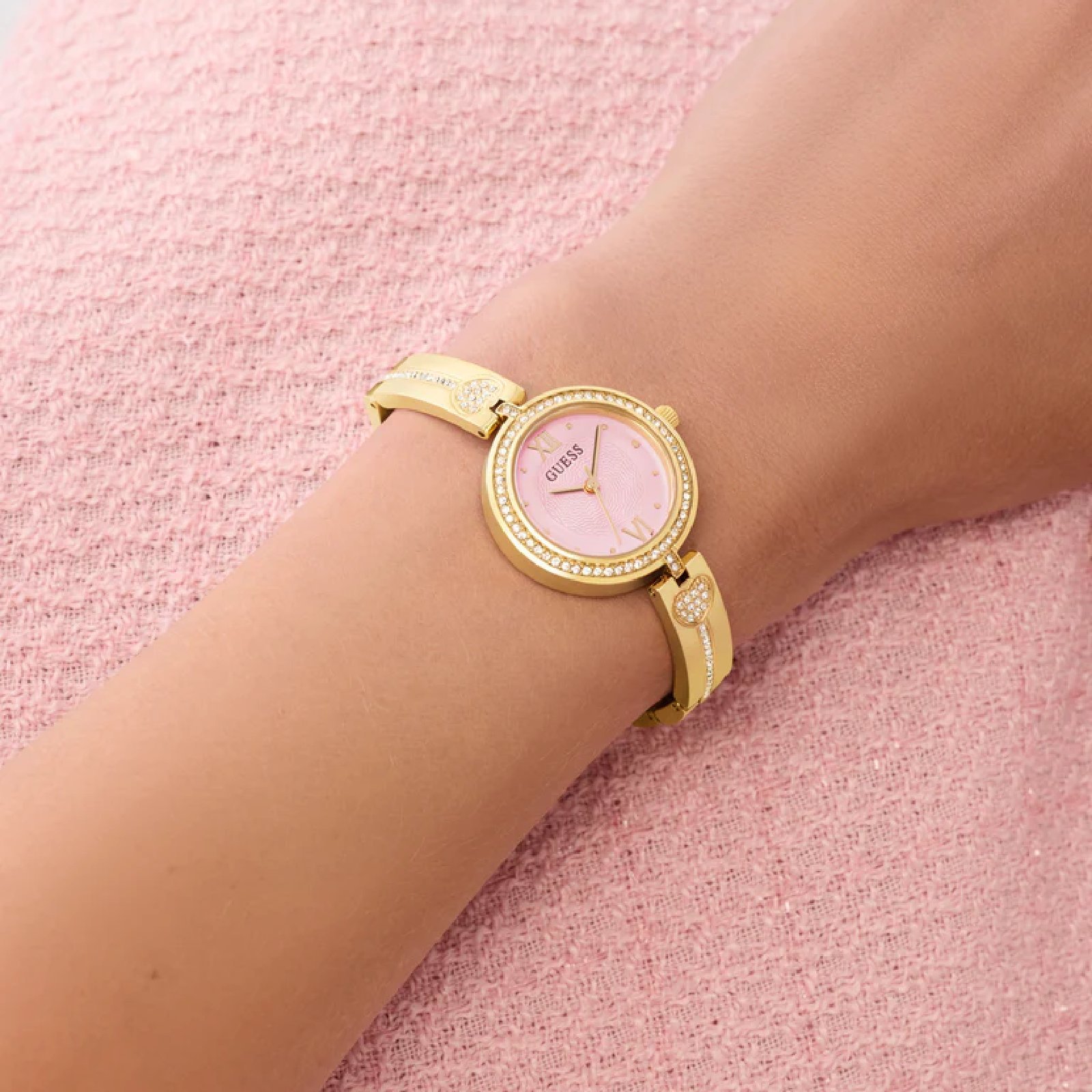 Relógio Guess GW0655L5 Feminino 27mm Aço Inox Dourado 6