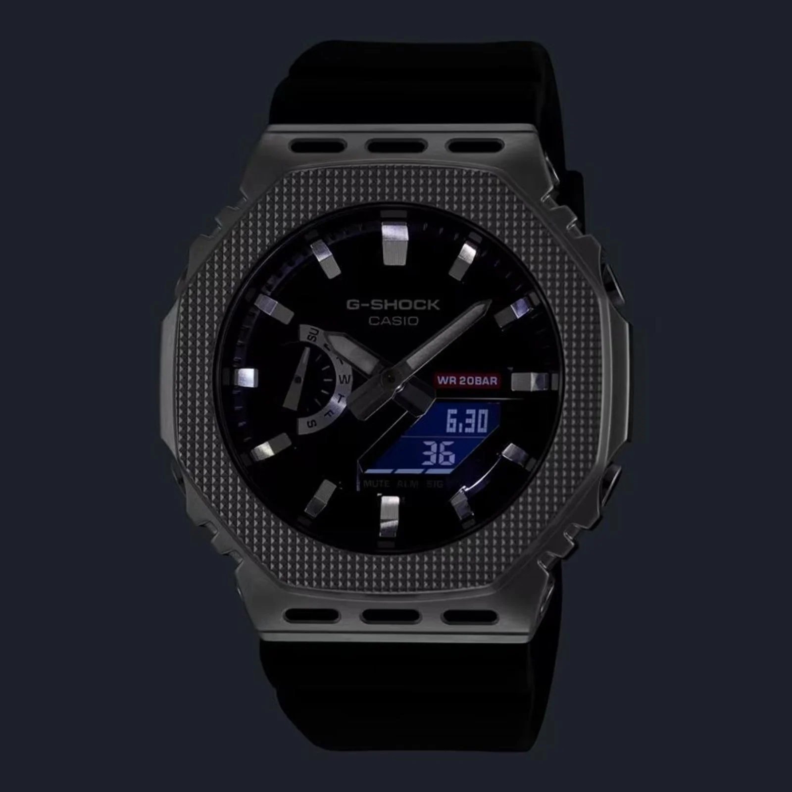 Relógio Casio G-SHOCK GM-2100BM-1ADR Masculino 44mm Preto 3