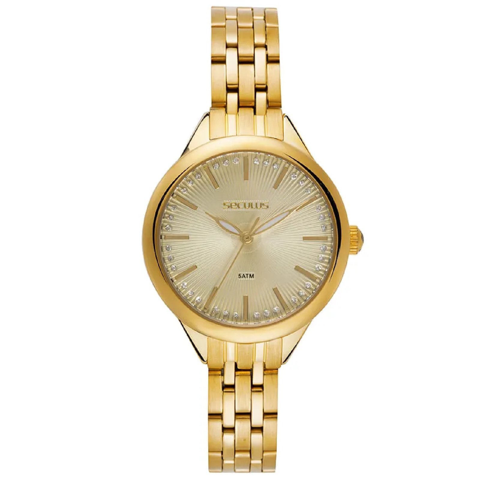 Relógio Seculus 44349LPSVDS1 Feminino 34mm Aço Inox