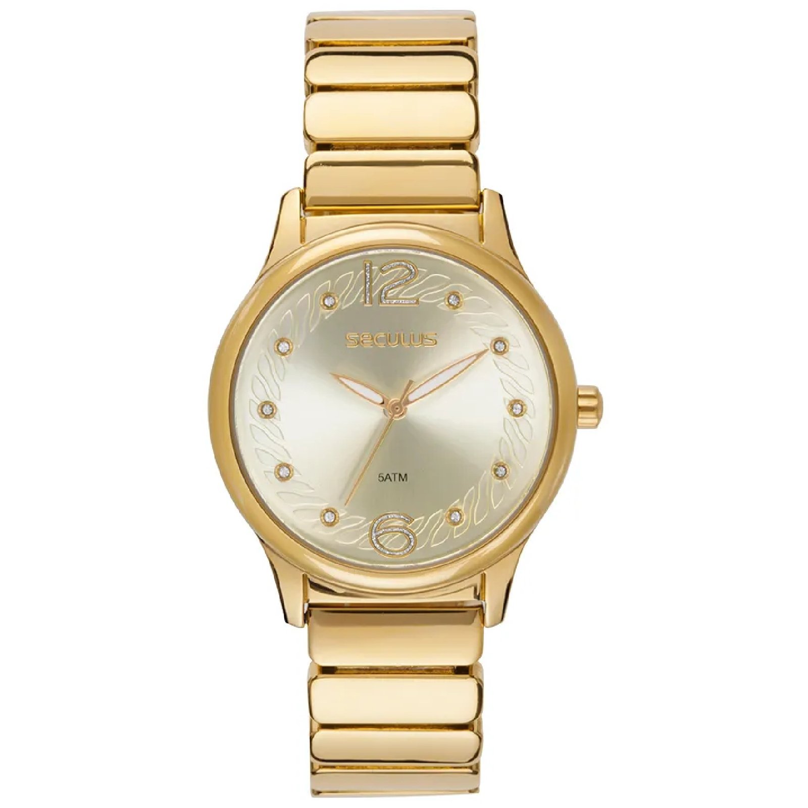 Relógio Seculus 23762LPSVDB1 Feminino 37mm Aço Inox