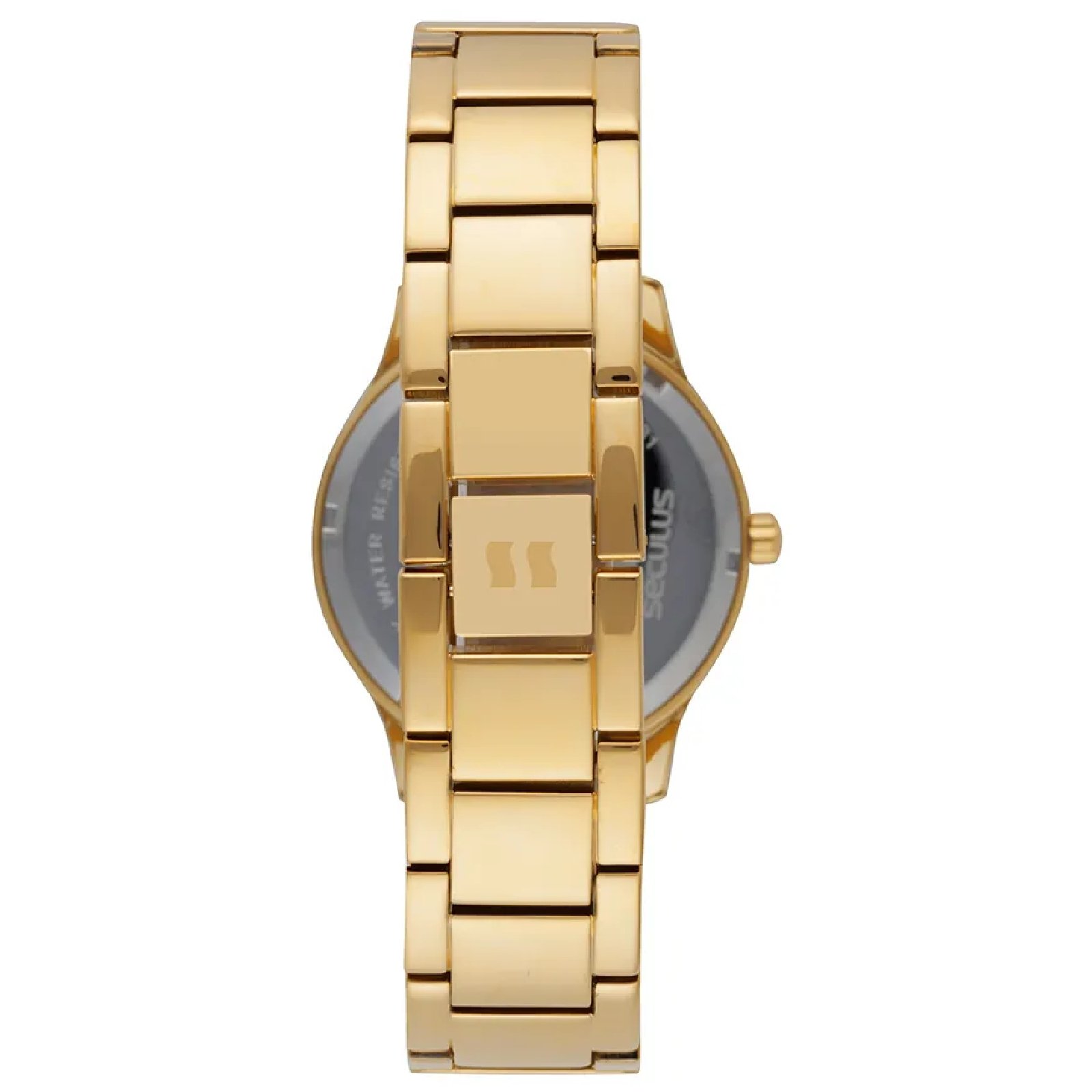 Relógio Seculus 23762LPSVDB1 Feminino 37mm Aço Inox Dourado 3