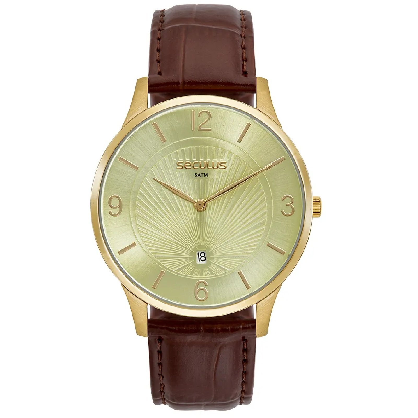 Relógio Seculus 44342GPSVDC2 Masculino 41mm Aço Inox