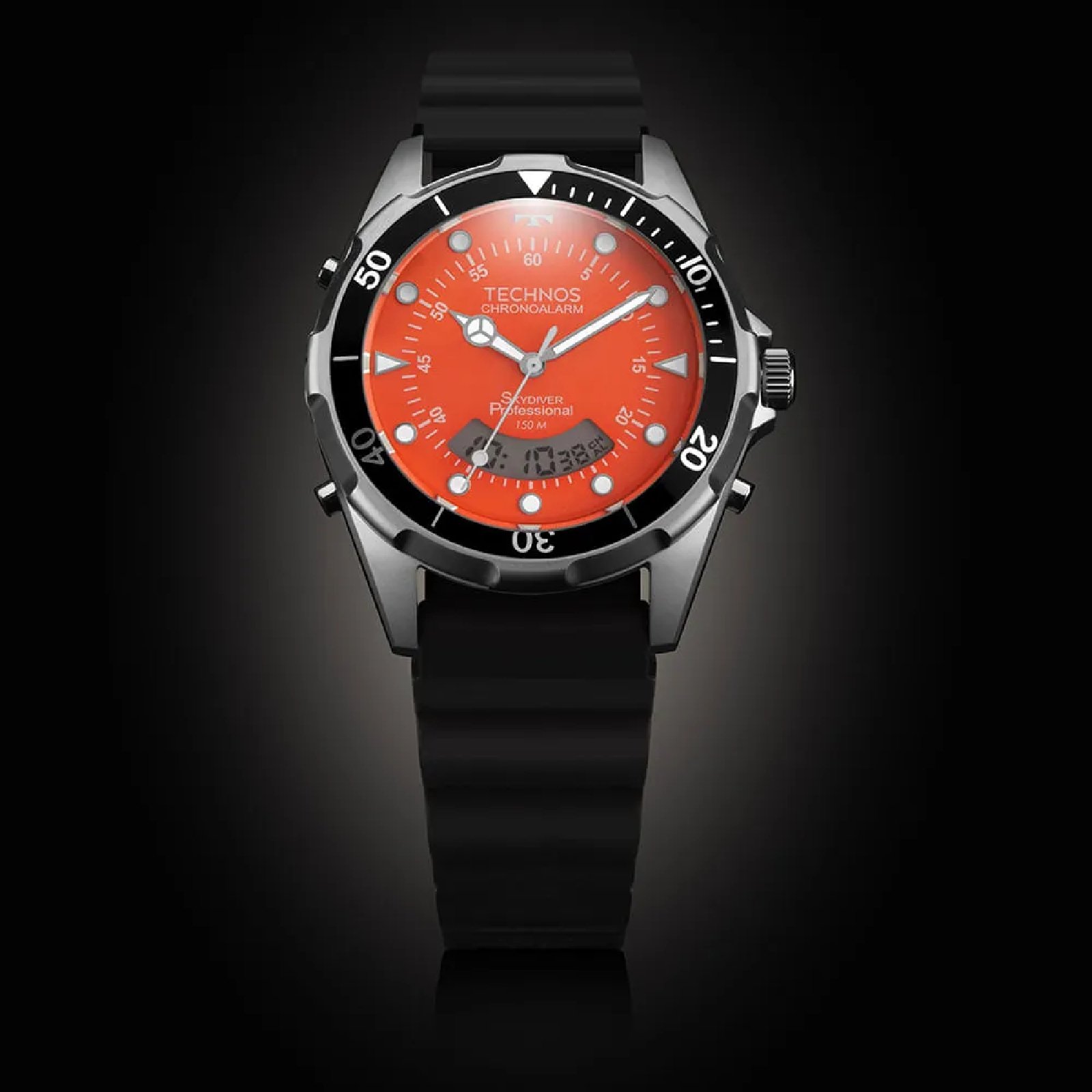 Relógio Technos Skydiver WT2060AE/2L Masculino 40mm Prata 3