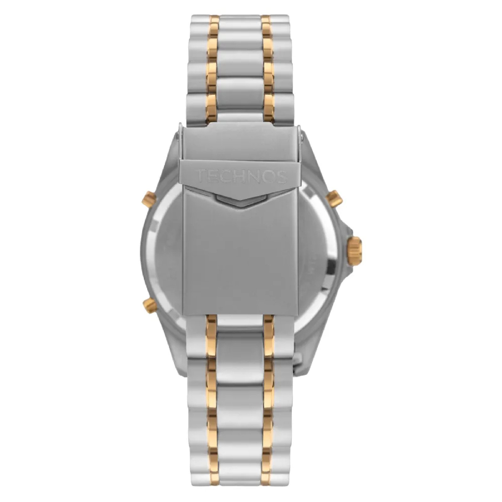 Relógio Technos Skydiver WT2060AF/1A Masculino 40mm Aço Inox Prata/Dourado 4