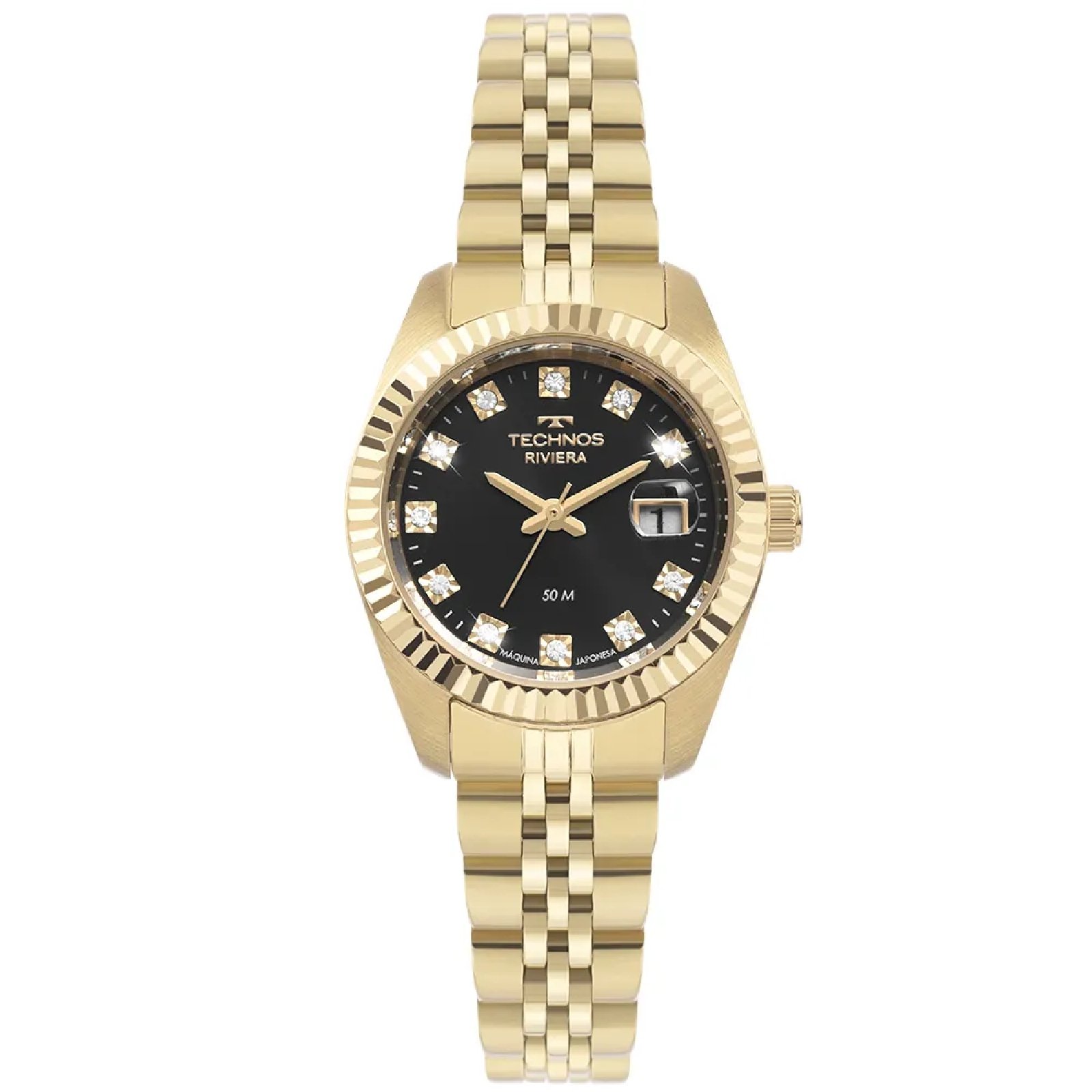 Relógio Technos Riviera 2015CEL/1P Feminino 29mm Aço Inox