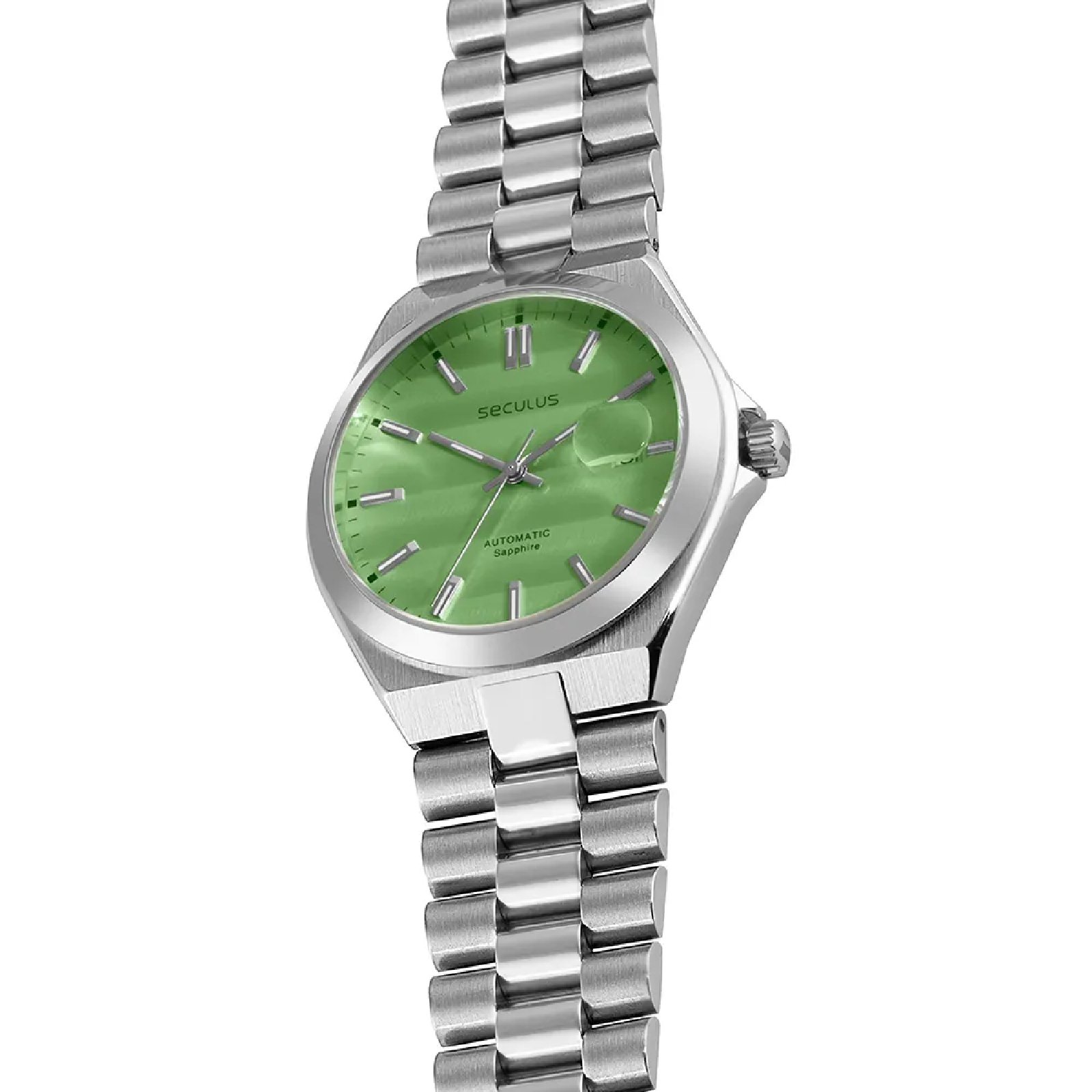 Relógio Seculus Automático 77313G0SVNA5 Verde Pistache Prata 3