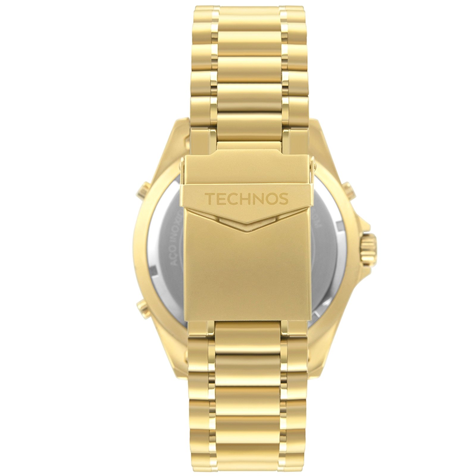 Relógio Technos Skydiver WT205FLN/4P Masculino 48mm Aço Inox Dourado 4