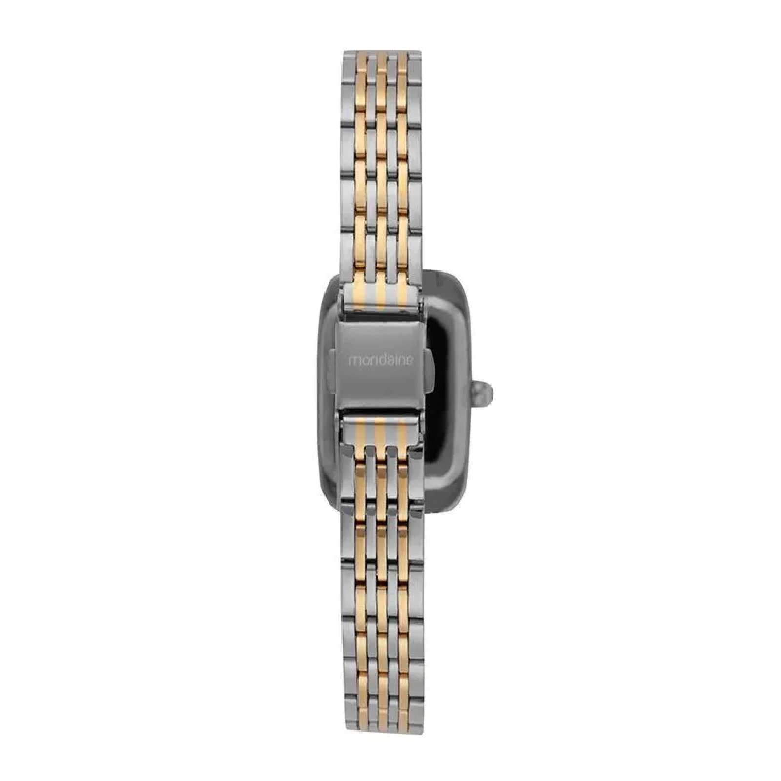 Relógio Mondaine Retangular 33007LPMVBE3 21.5mm Bicolor Prata 4