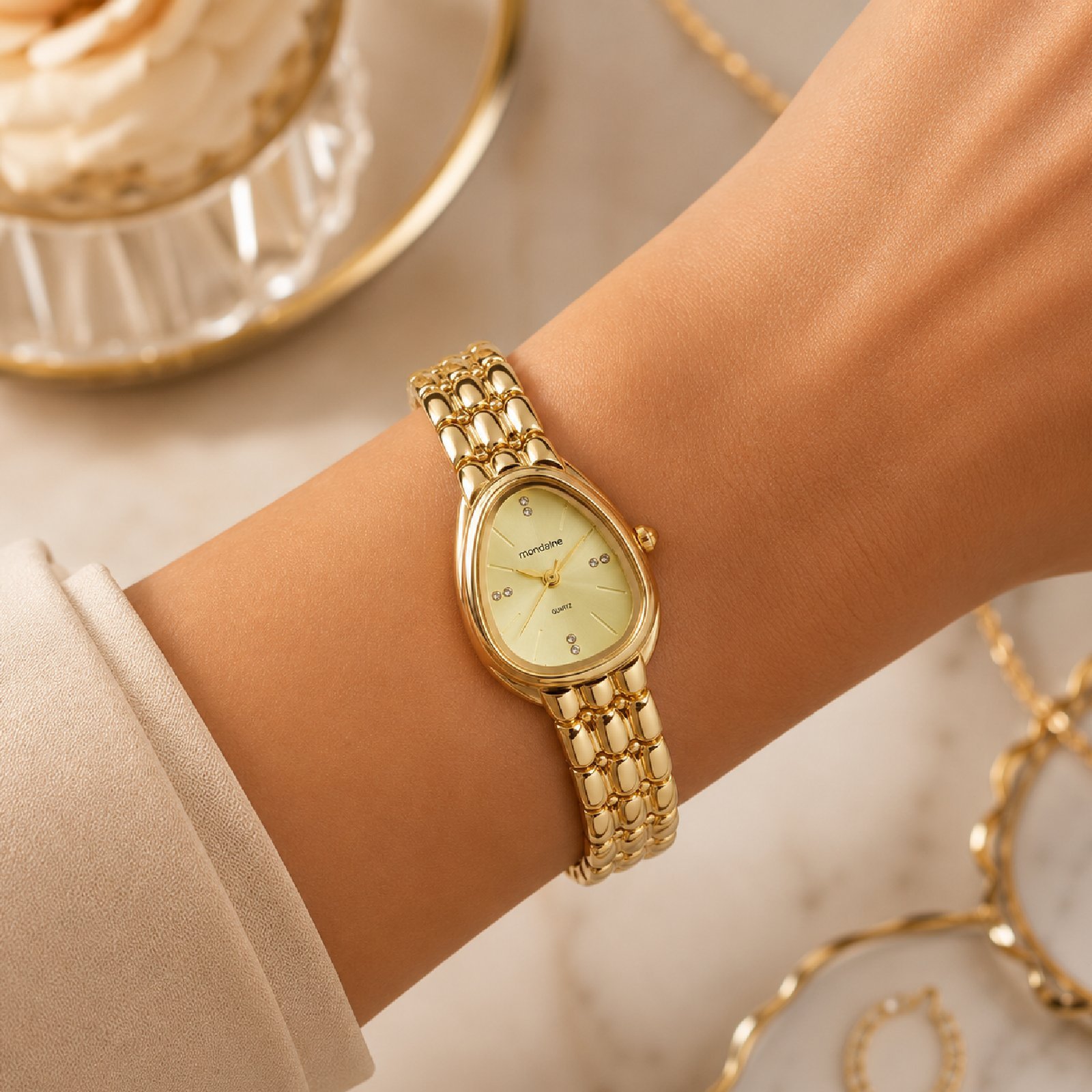 Relógio Mondaine Serpens 33061LPMVDM4 22mm Dourado 2