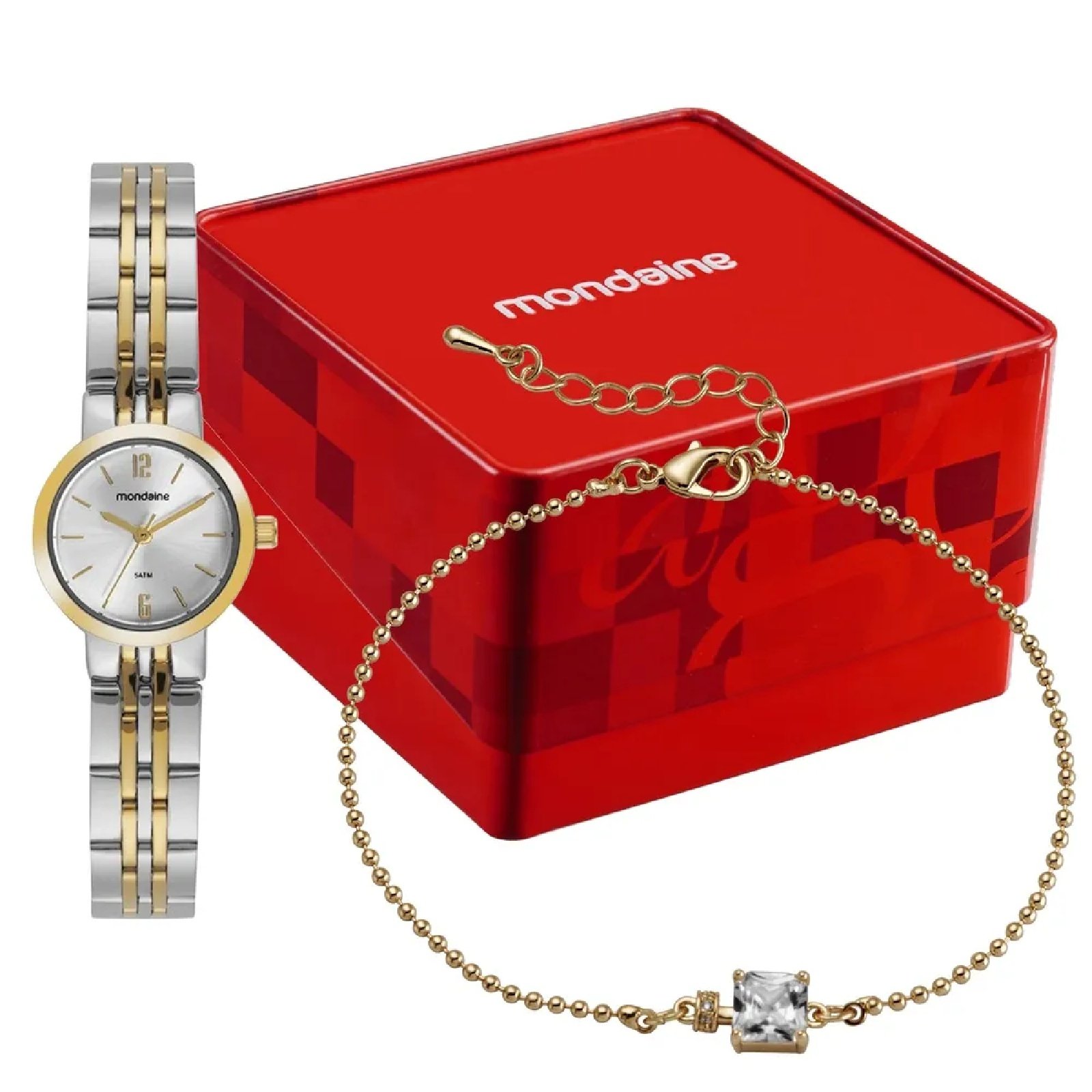 Relógio Mondaine Com Pulseira 99876LPMKBE3K1 23mm Bicolor