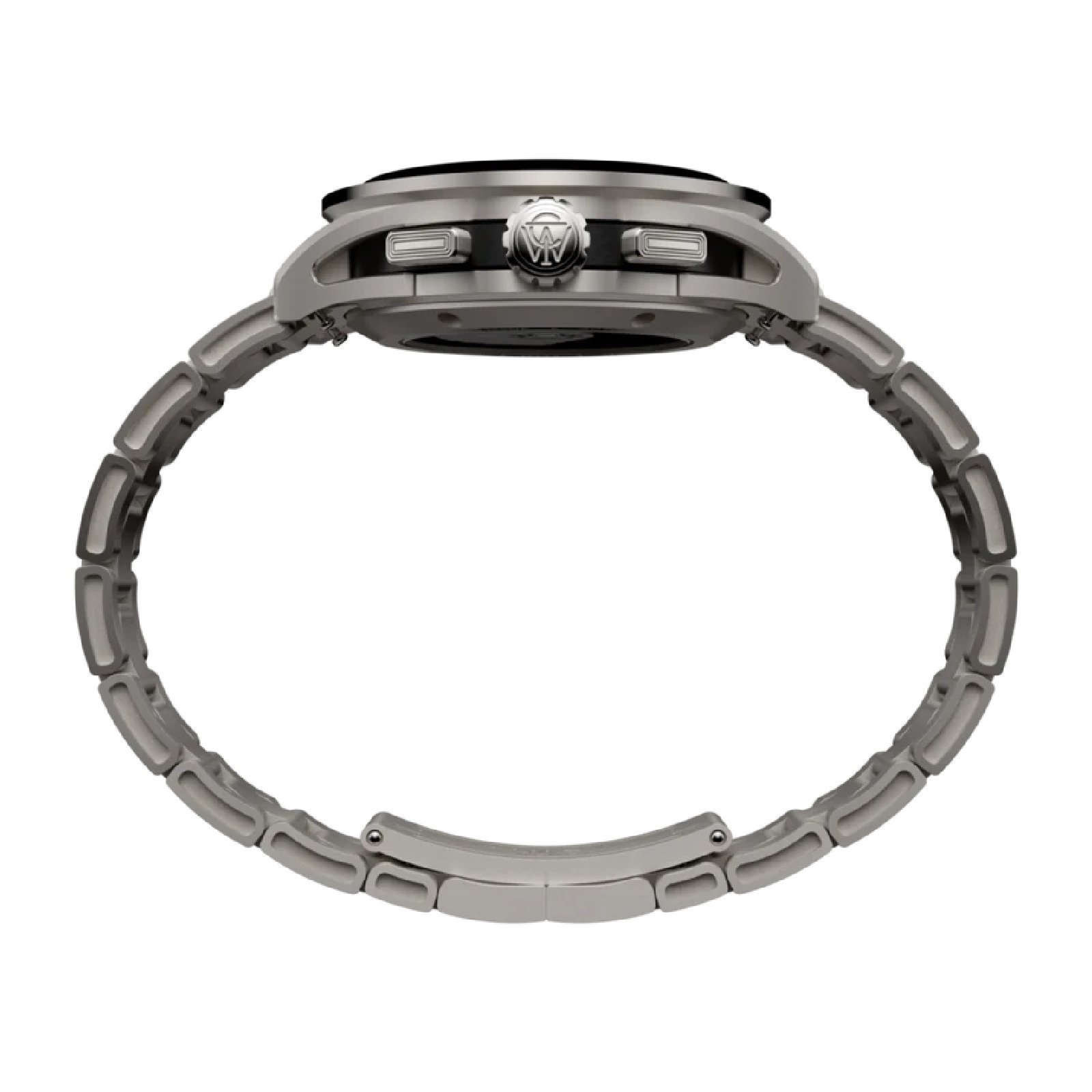 Relógio Timex Atelier Cronógrafo Automatico M1a Ti TW6A02700 42mm Prata 4