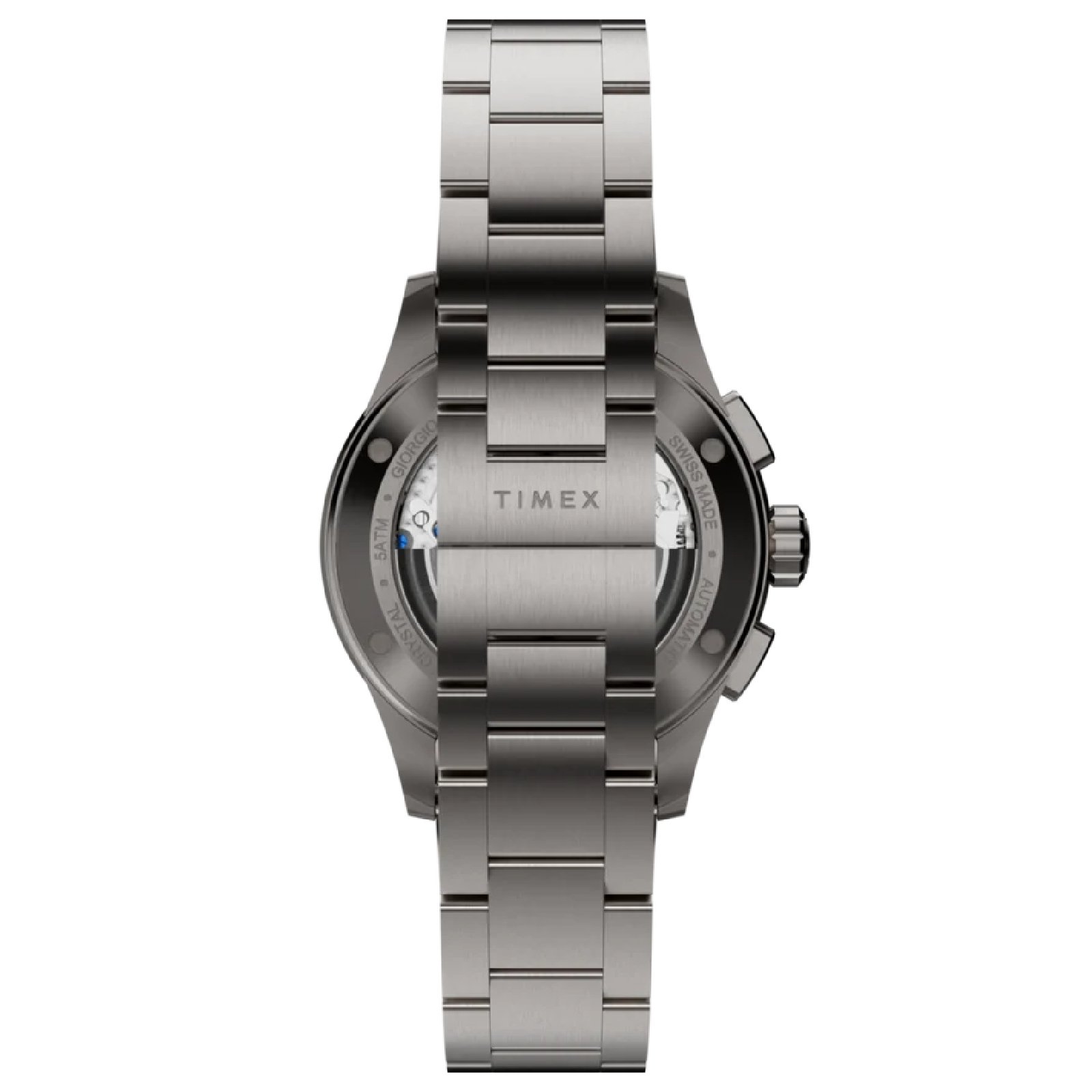 Relógio Timex Atelier Cronógrafo Automatico M1a Ti TW6A02700 42mm Prata 7