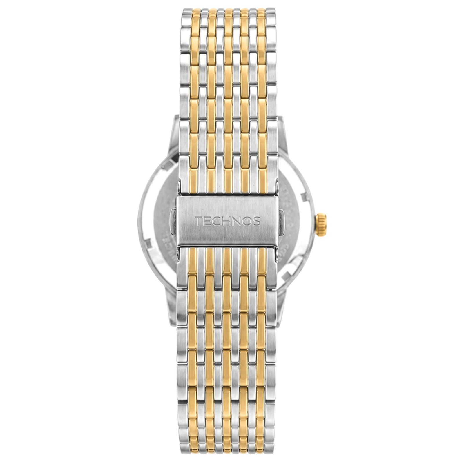 Relógio Technos Automático Dress 8205PS-1C Bicolor Masculino 42mm Dourado 4