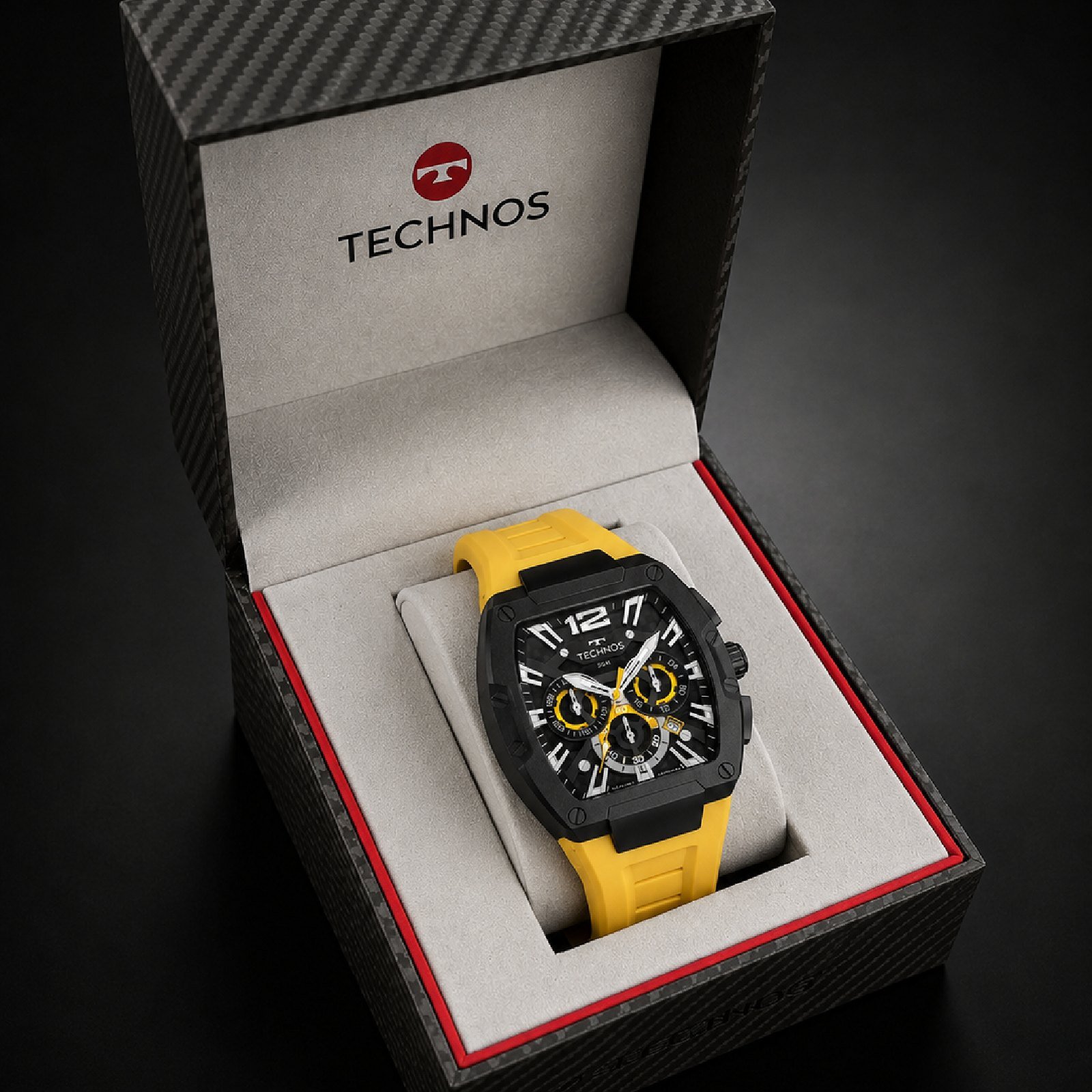 Relógio Technos TS Carbon JS25BDZ/2P 43mm Preto 5