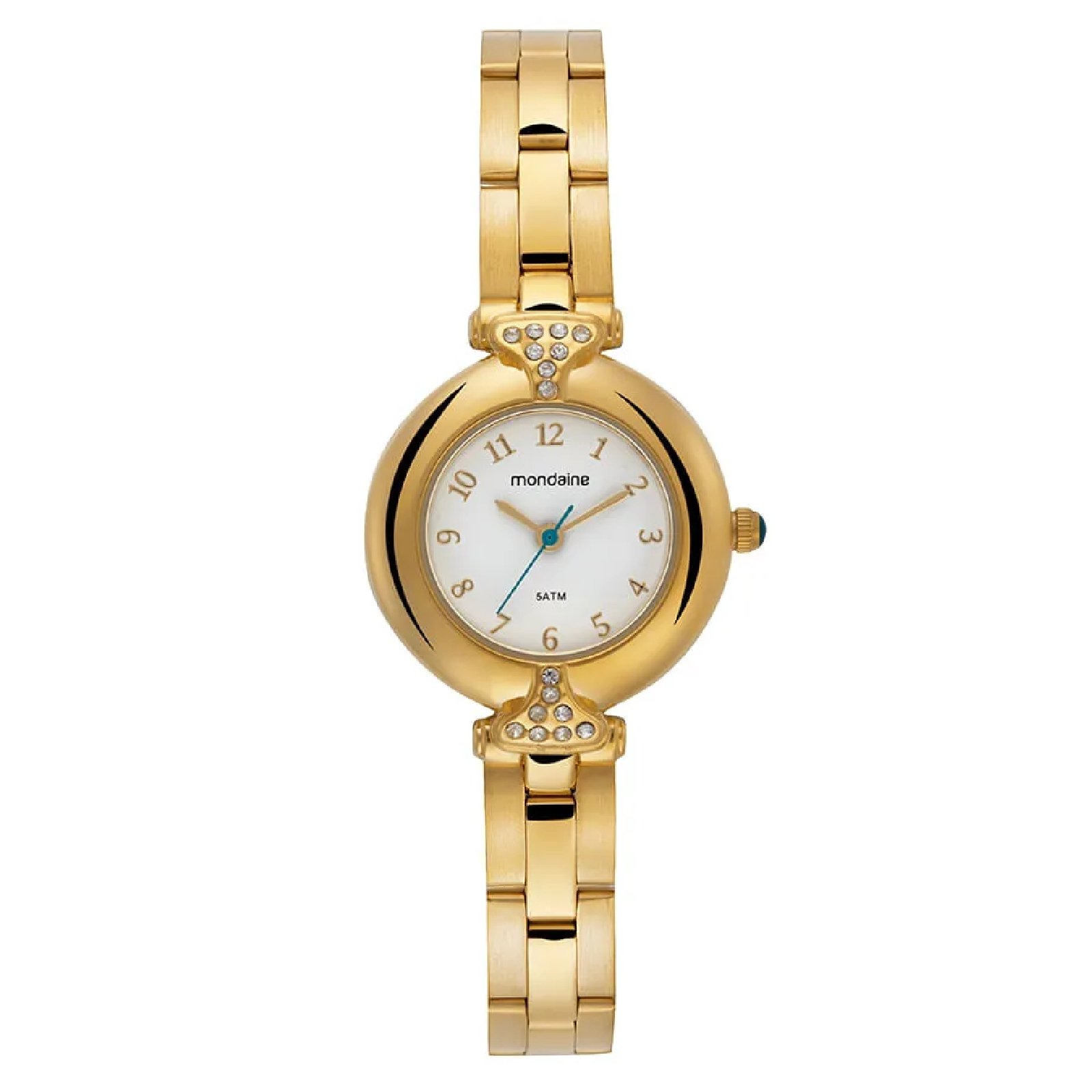 Relógio Mondaine Feminino Cristais Dourado 33022LPMVDE1 28mm