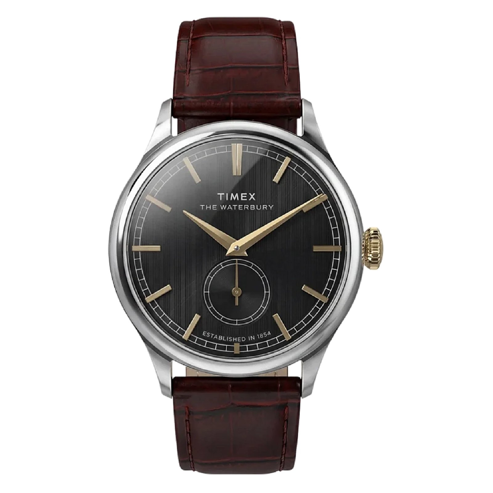 Relógio Timex Waterbury Sub Second TW2Y92100 39mm Couro