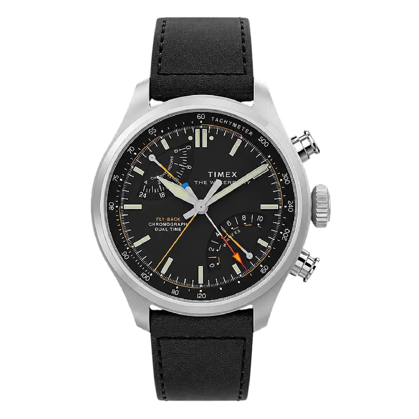 Relógio Timex Waterbury Ace Fly-Back TW2Y70000M 43mm Couro