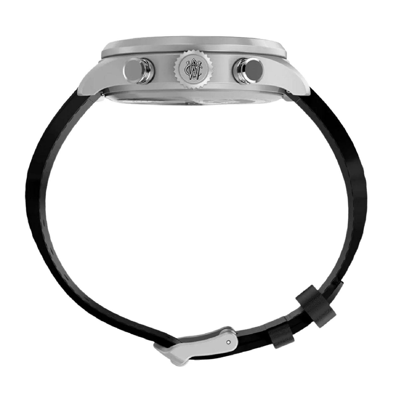 Relógio Timex Waterbury Ace Fly-Back TW2Y70000M 43mm Couro Prata 5