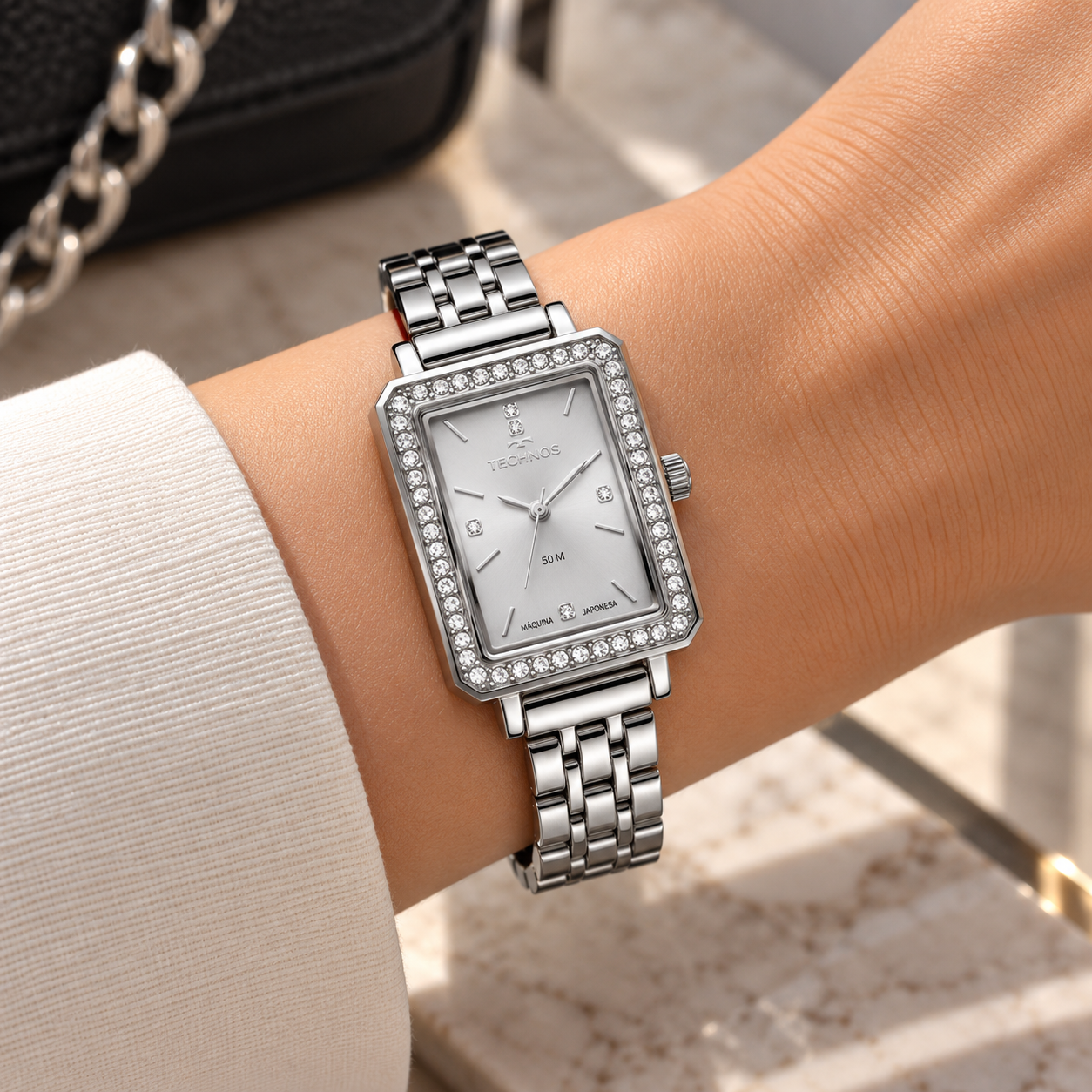 Relógio Technos Elegance 2035NGM/1K Feminino 21mm Prata 2