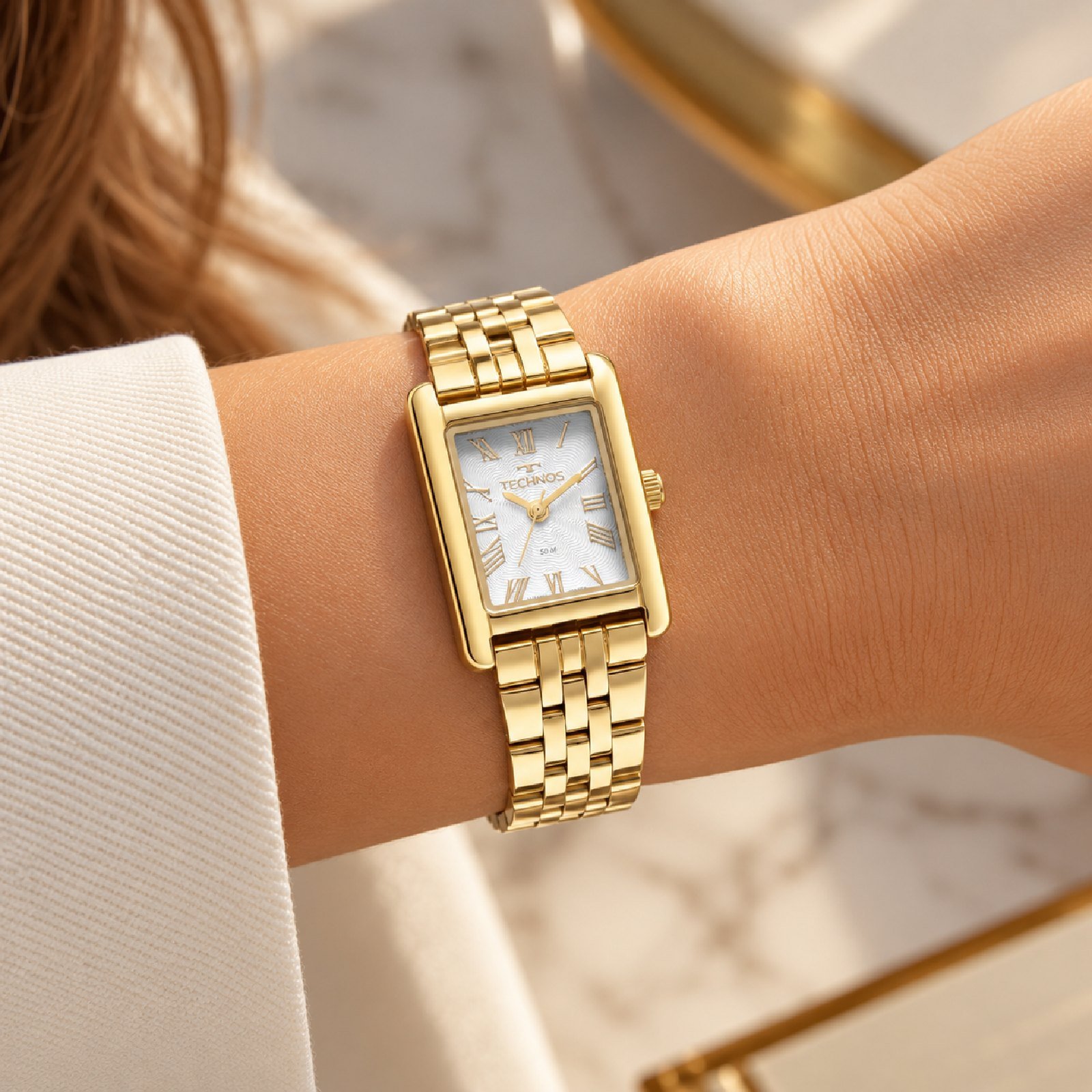 Relógio Technos Feminino Mini 2036NCJ/1K 22mm Dourado 2
