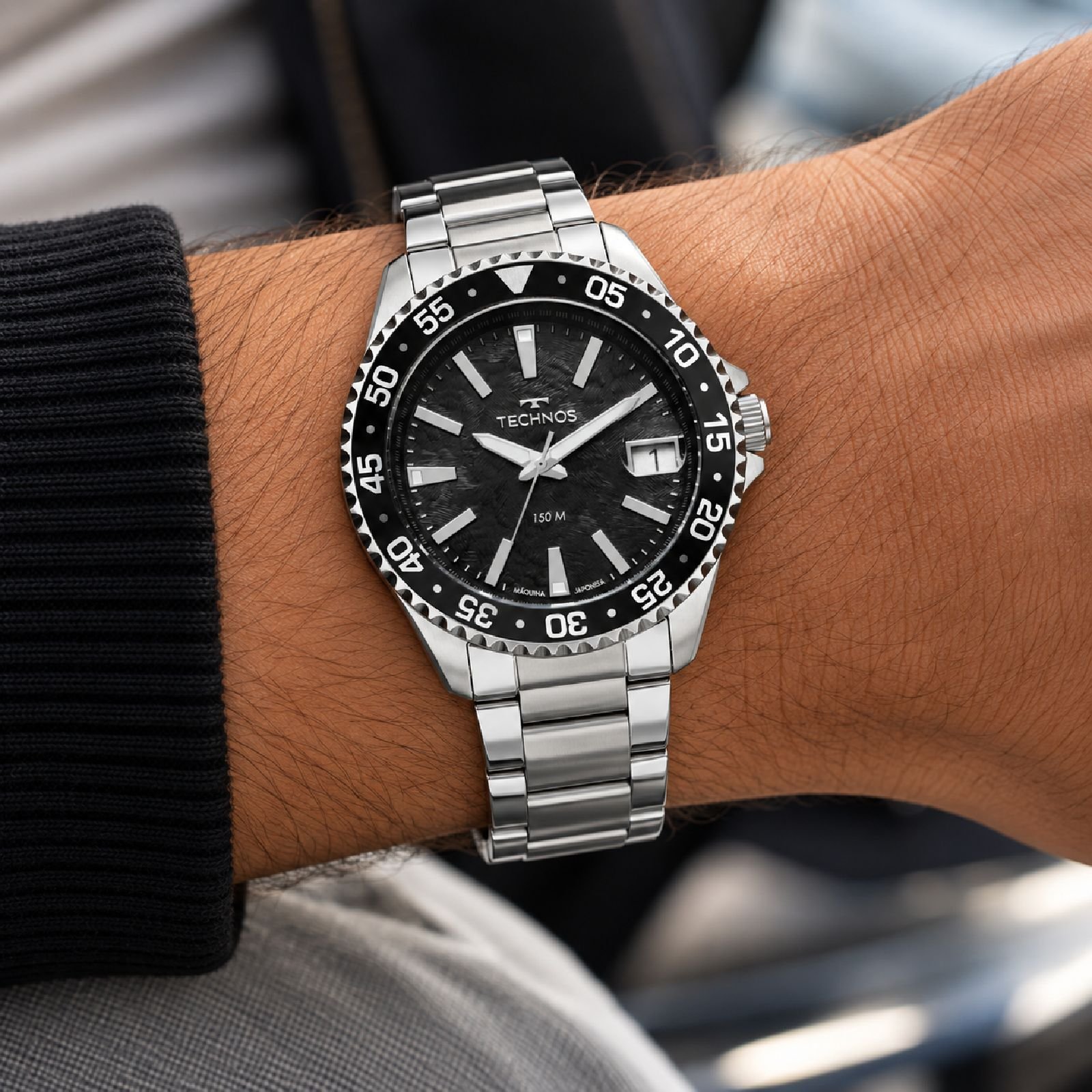 Relógio Technos Acqua 2417AE/1P Masculino 44.5 mm Prata 2