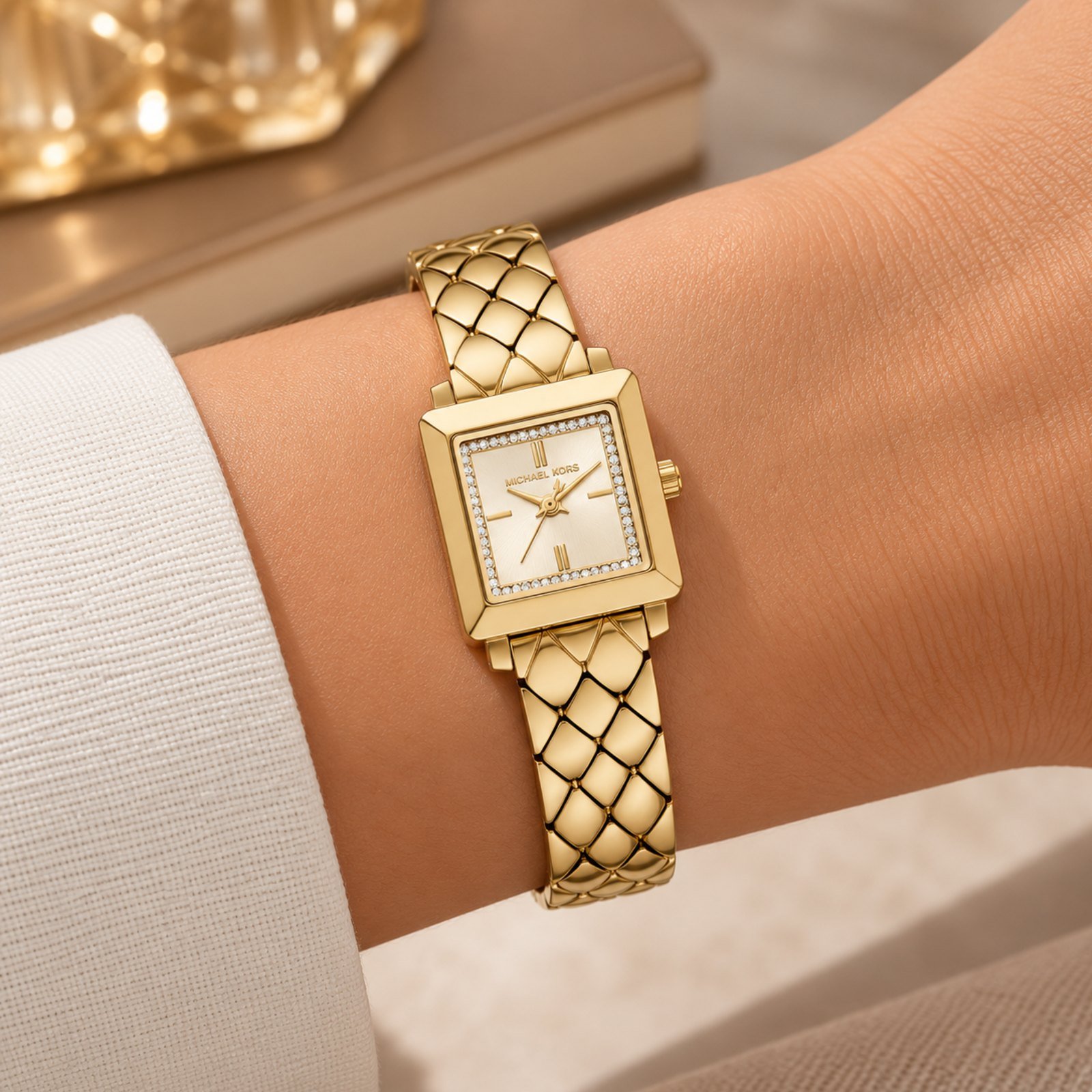 Relógio Michael Kors Petite Gwynn MKO1282/1DN 22mm Dourado 2