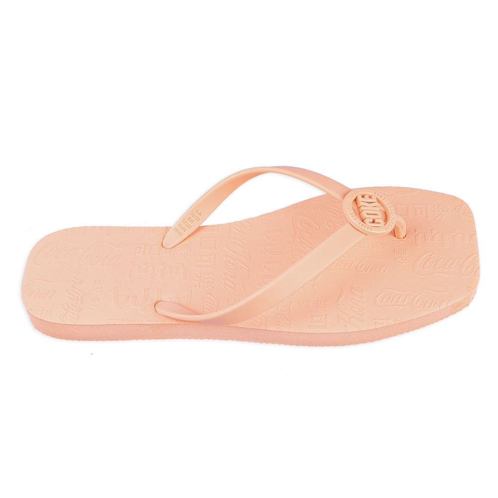 Chinelo Coca Cola Coke Sandal Bag Feminino Salmão Laranja 3