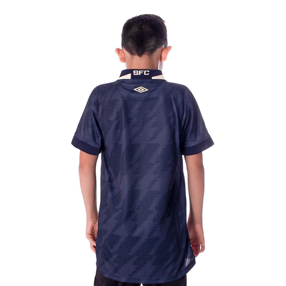 Camisa Umbro Santos III 2021 Juvenil Azul 3