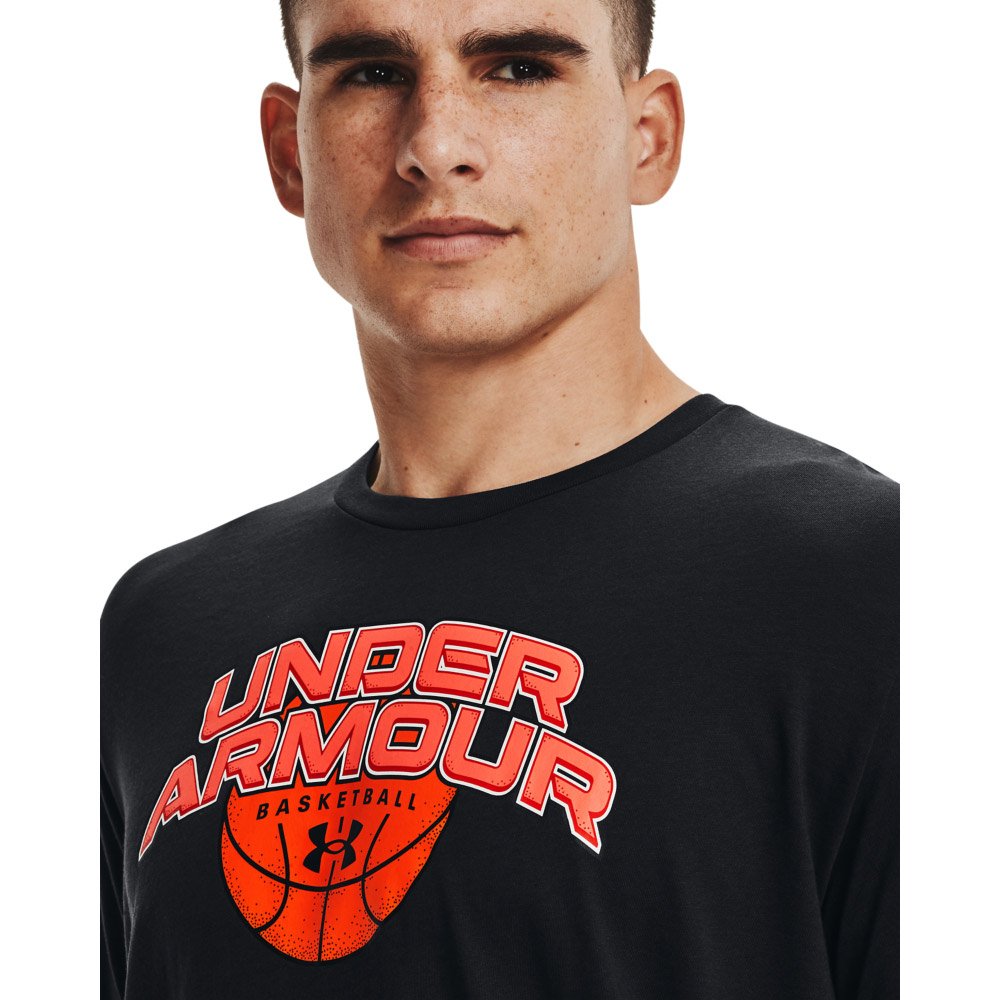 Camiseta Under Armour Basketball Branded Preta Preto