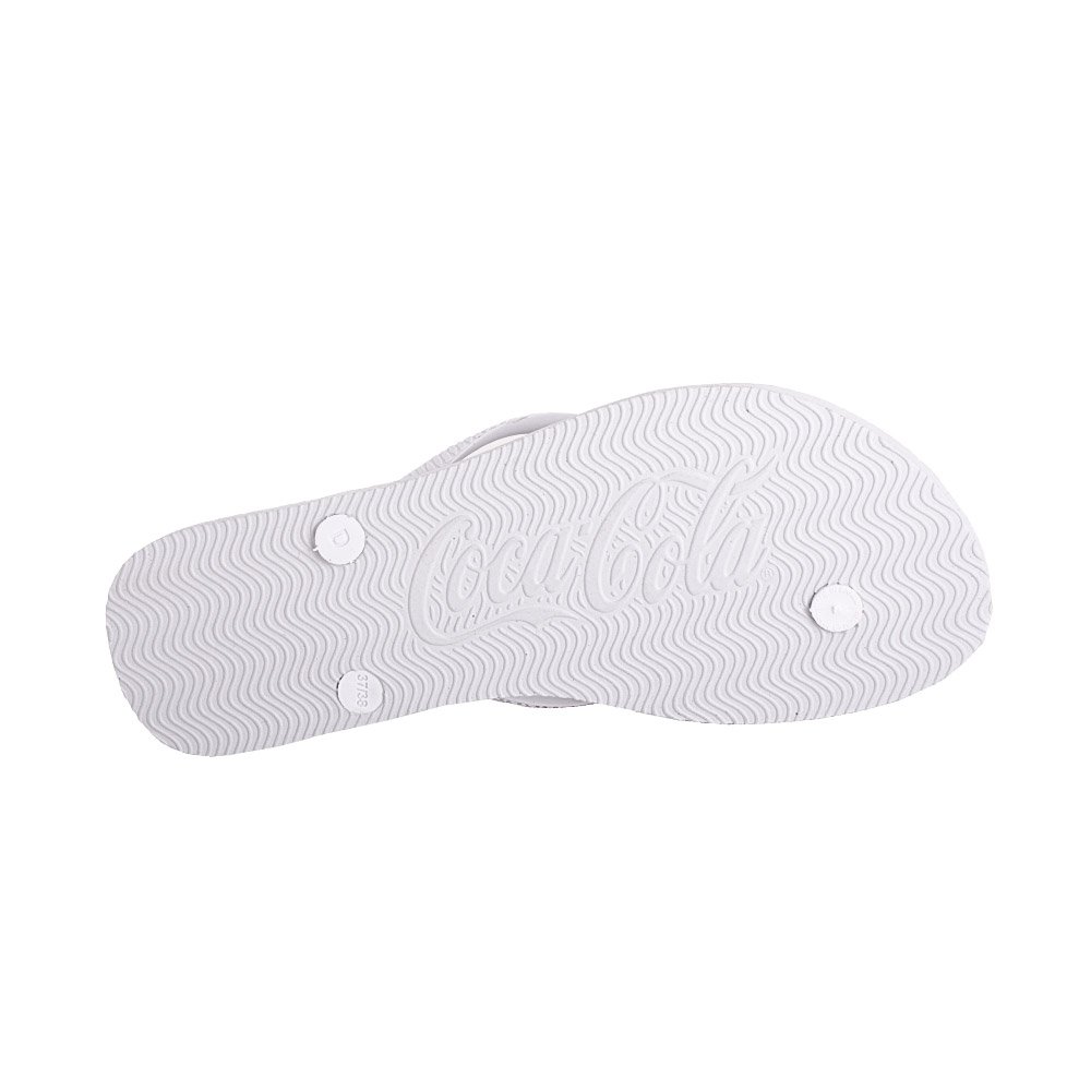 Chinelo Coca Cola 1886 Feminino Branco Branco 3