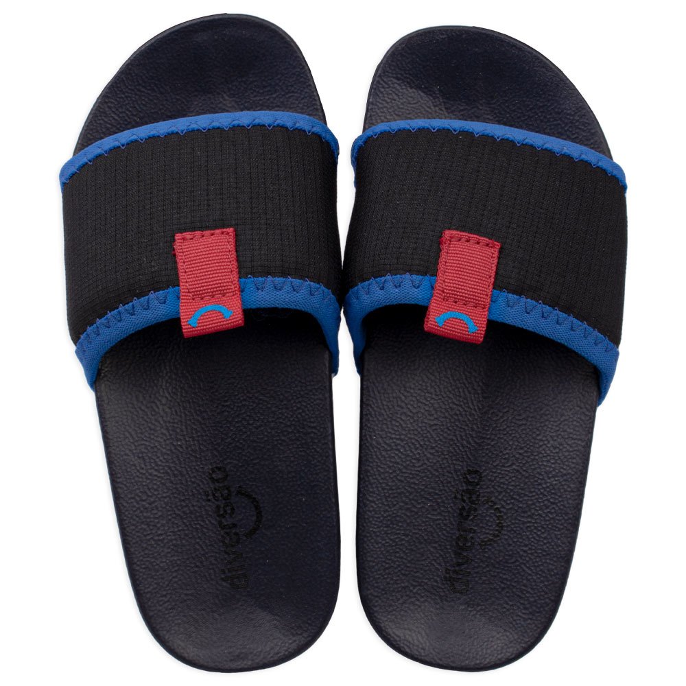 Chinelo Diversão Slide Casual Boy Preto 1