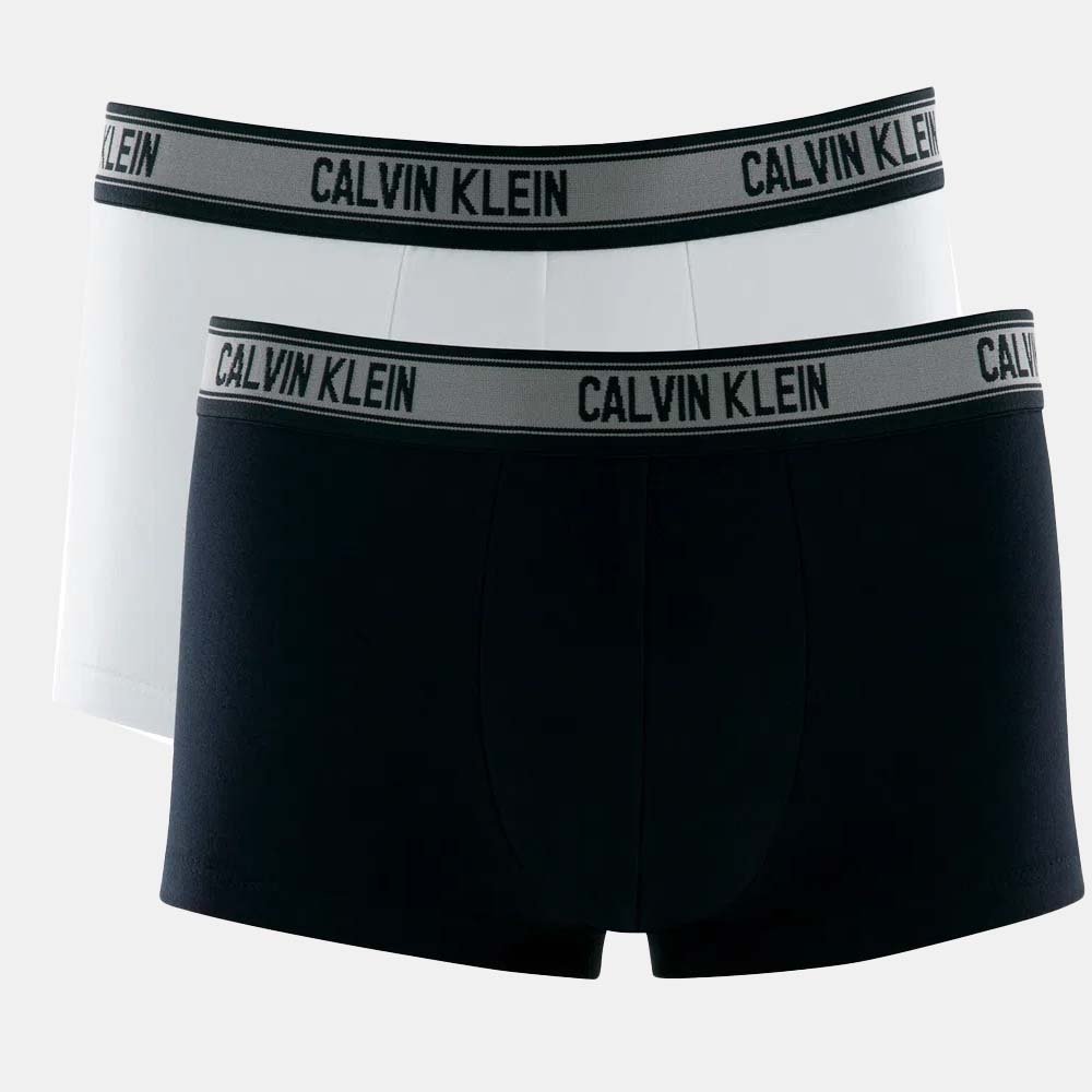 Kit 2 Cuecas Boxer Calvin Klein Low Rise Trunk Cotton Preto