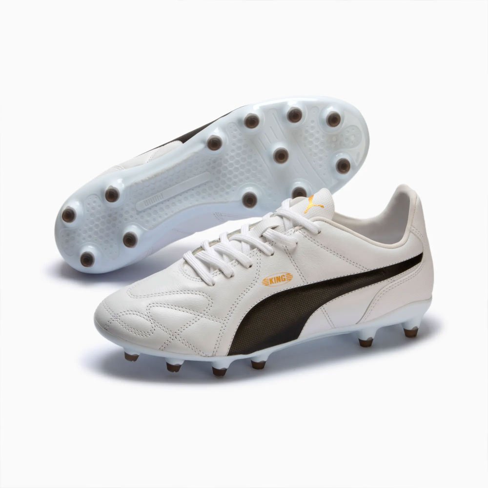 Chuteira Puma King FG Campo Branco Branco 2