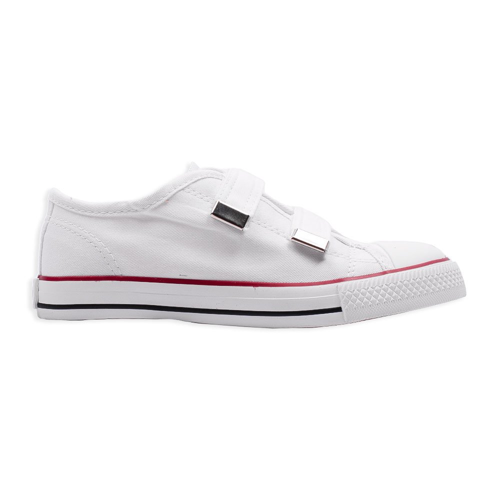 Tênis Diversão Canvas Velcro Infantil Branco