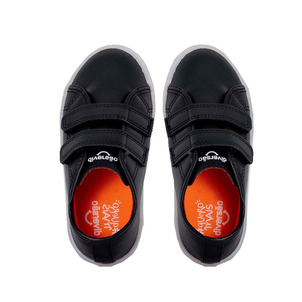 Tênis Diversão Lightroom Preto Infantil Preto 2