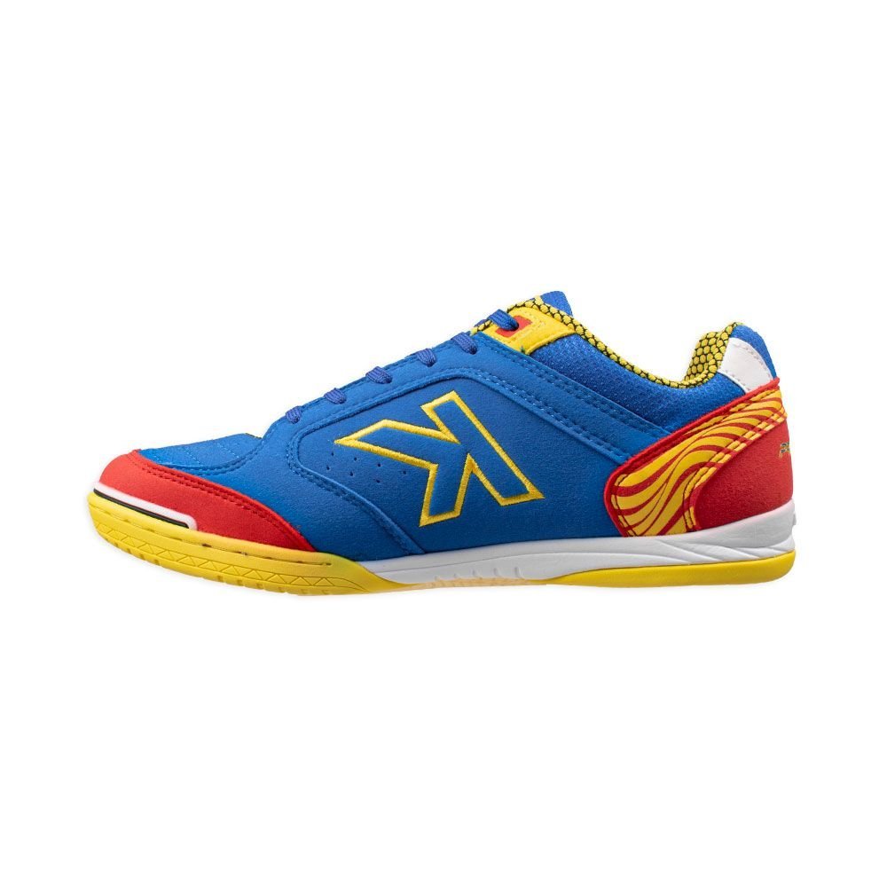 Chuteira Kelme Precision Futsal Azul e Amarelo Confortável Azul 3