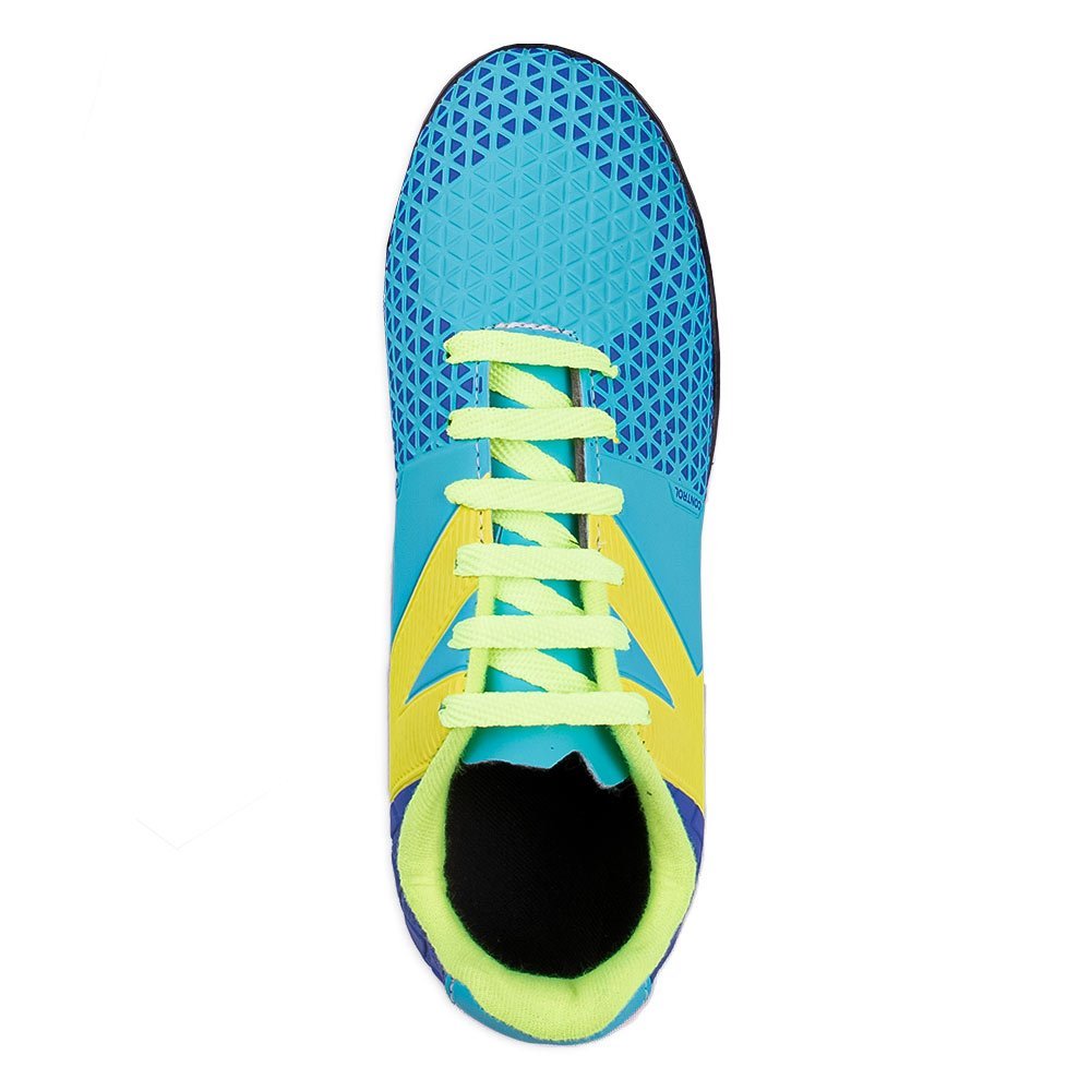 Chuteira Kelme Control Society Profissional Azul e Amarelo Azul 2