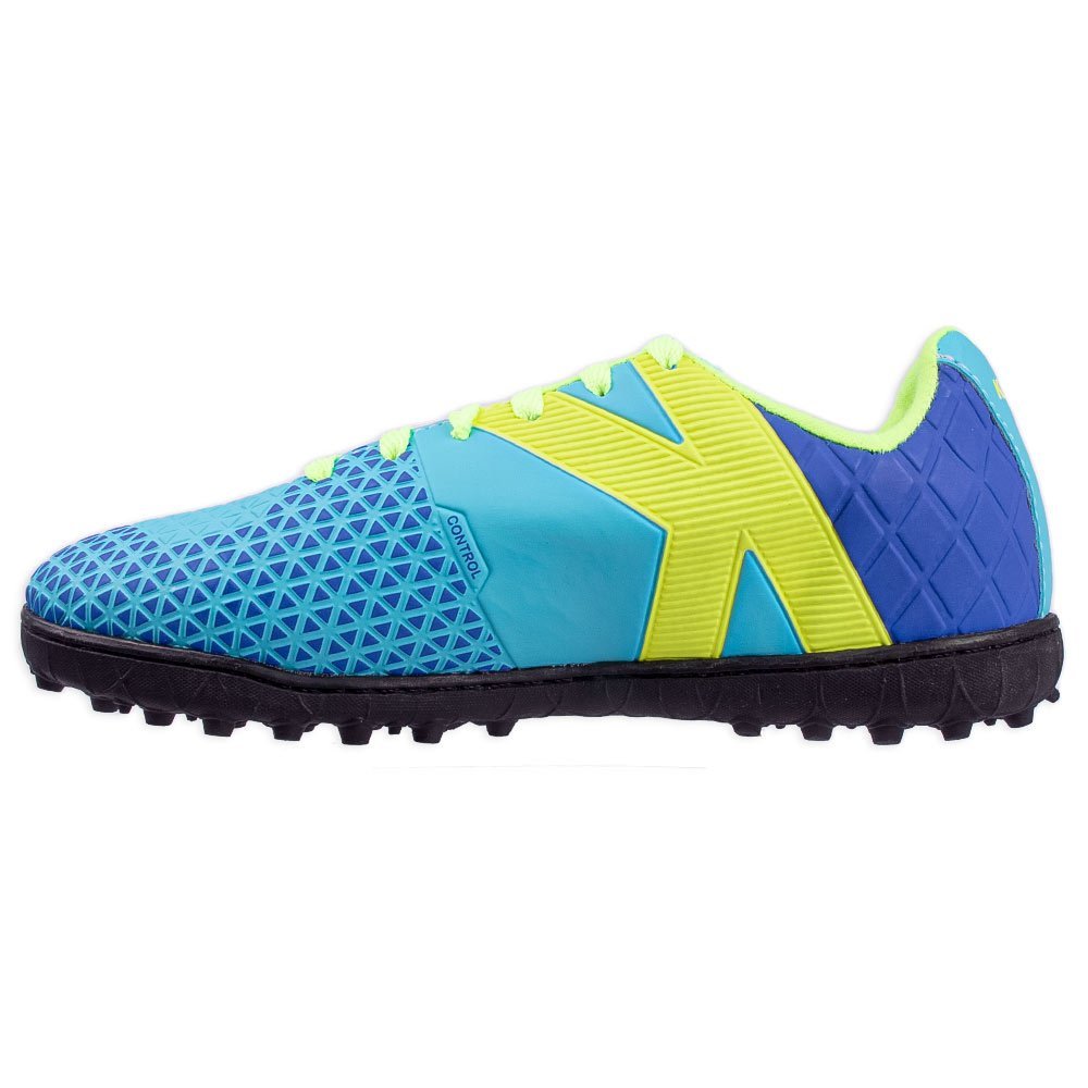 Chuteira Kelme Control Society Profissional Azul e Amarelo Azul 3