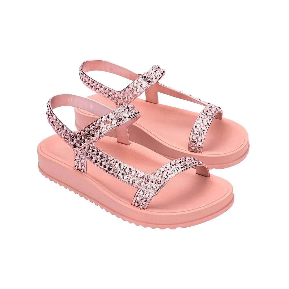 Sandália Rasteira Feminina Melissa Lust Rosa Confortável Rosa 3