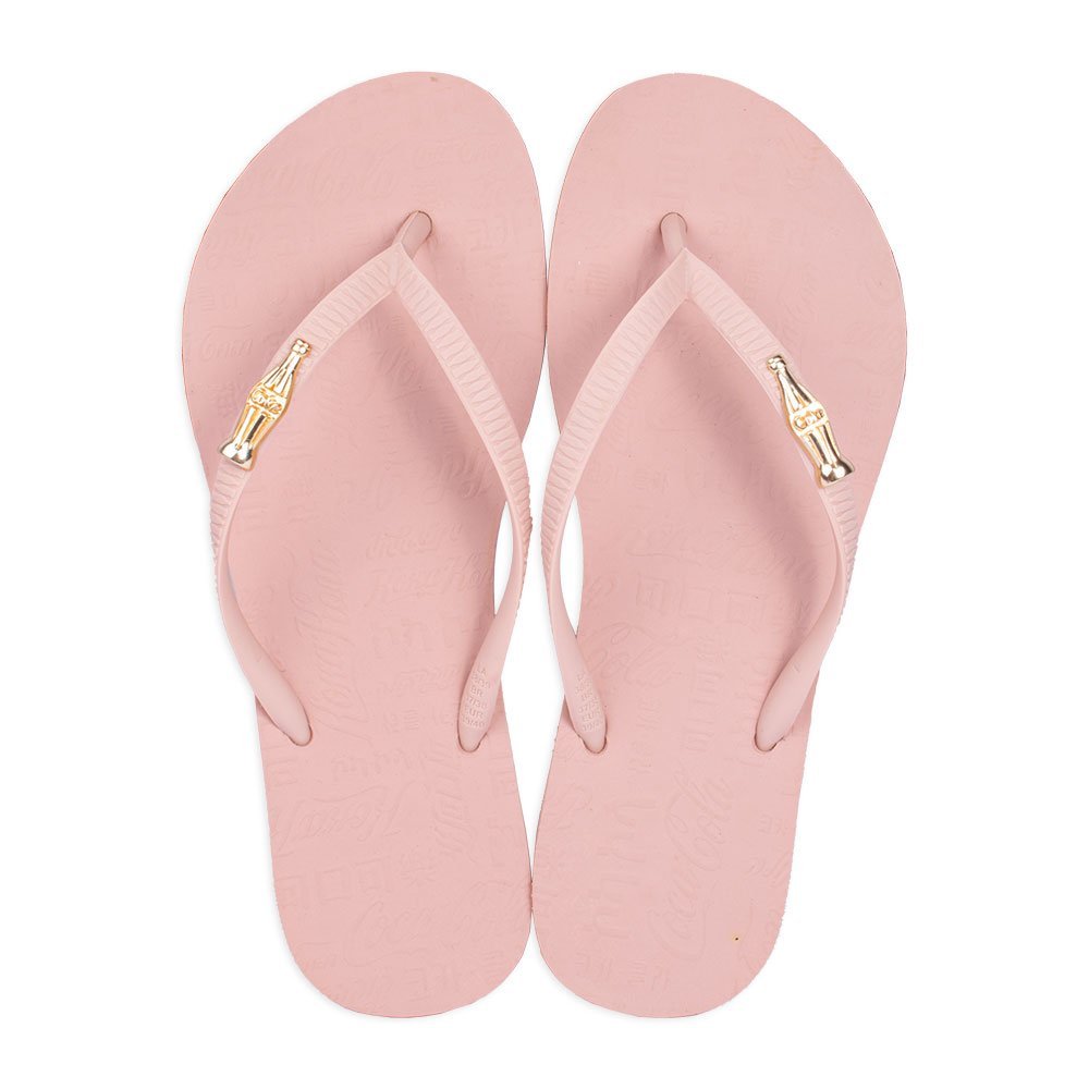 Chinelo Coca-Cola Original Sandal Way Rosê Claro Feminino Rosa 2