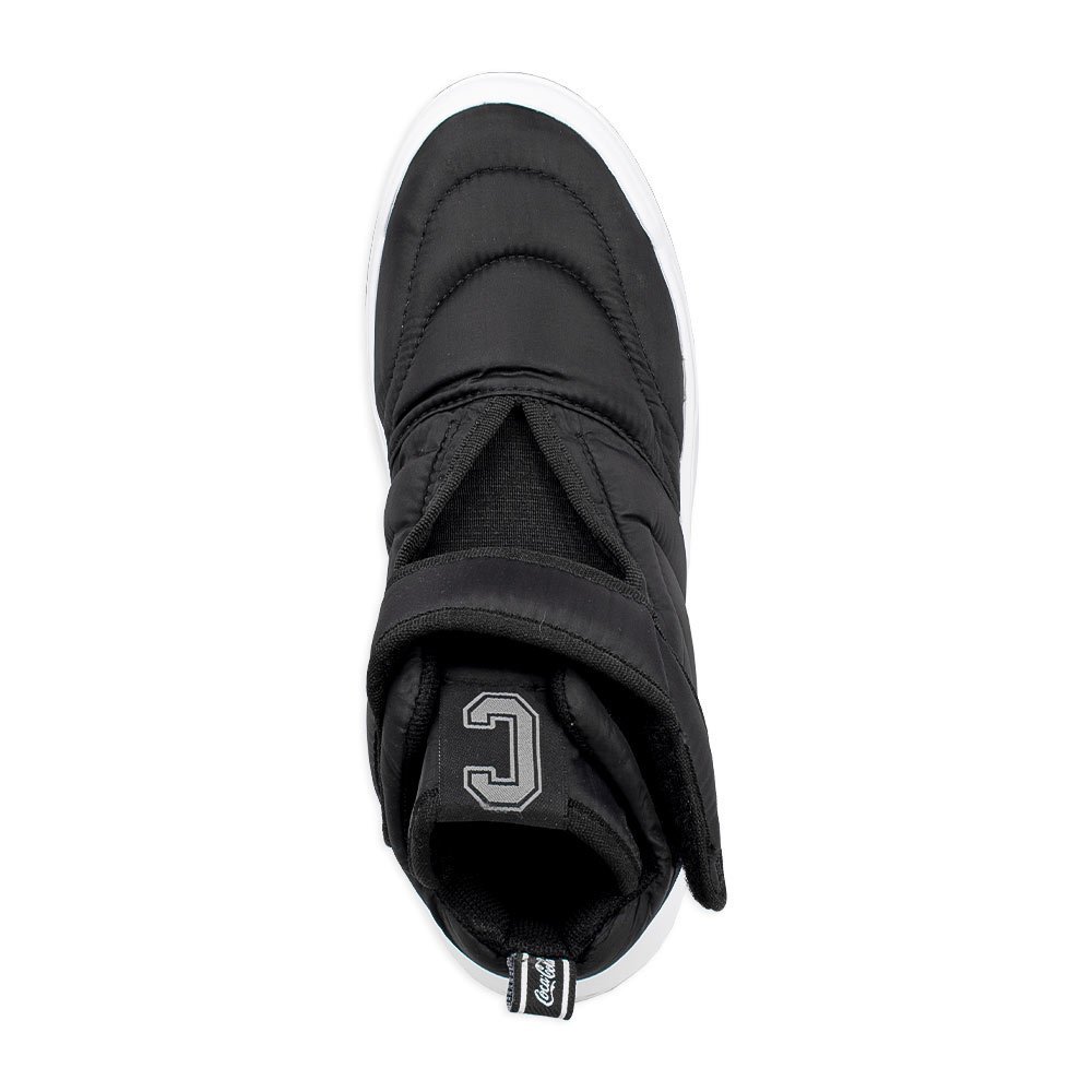 Tênis Coca-Cola Confortável Soho Puffer Hi Feminino Preto Preto 2