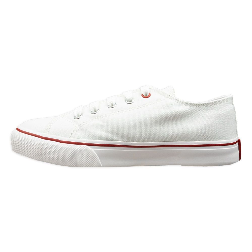Tênis Coca-Cola Confortável Wooster Canvas Feminino Branco Branco 3