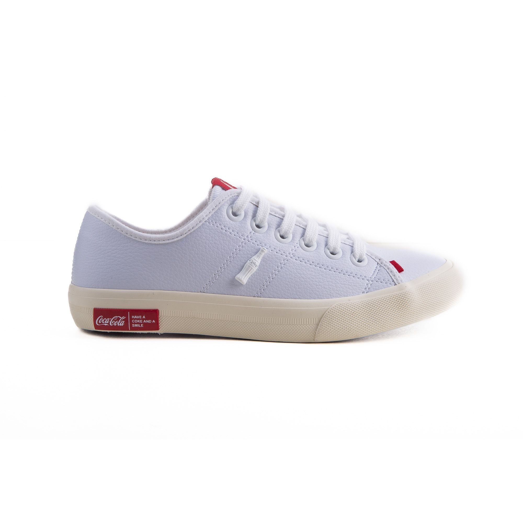 Tênis Coca-Cola Original Casual Miami Eco Branco Feminino Roxo 1