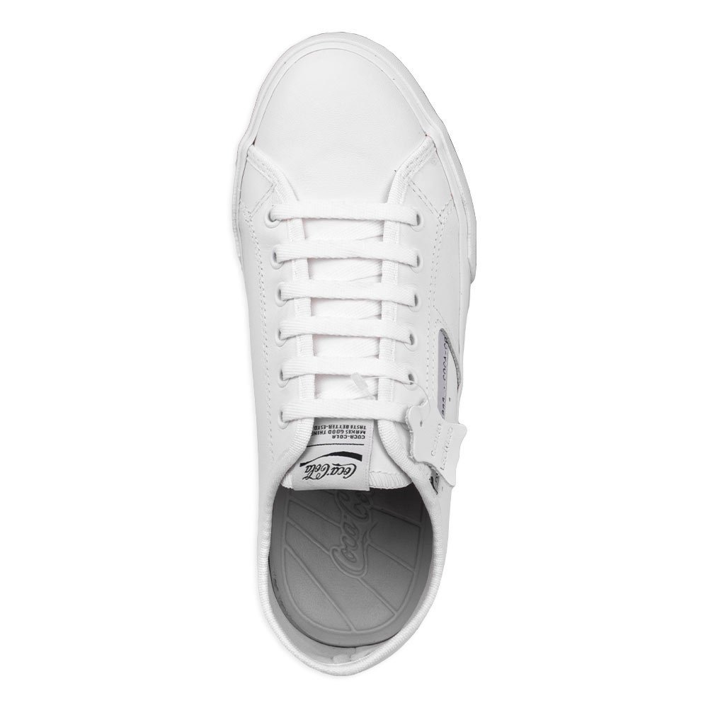 Tênis Coca-Cola Original Flórida Leather Feminino Branco Branco 2