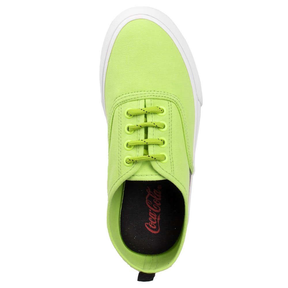Tênis Coca-Cola Original Kick Laguna Limão Casual Feminino Verde 2