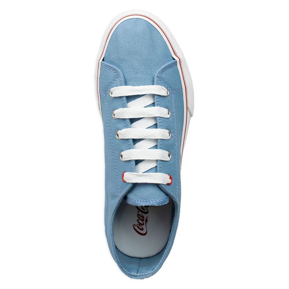 Tênis Coca-Cola Wooster Canvas Feminino Casual Confortável Azul 4
