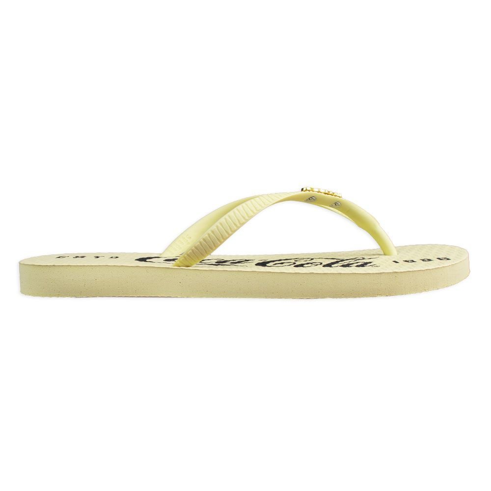 Chinelo Coca Cola 1886 Feminino Amarelo Amarelo 2
