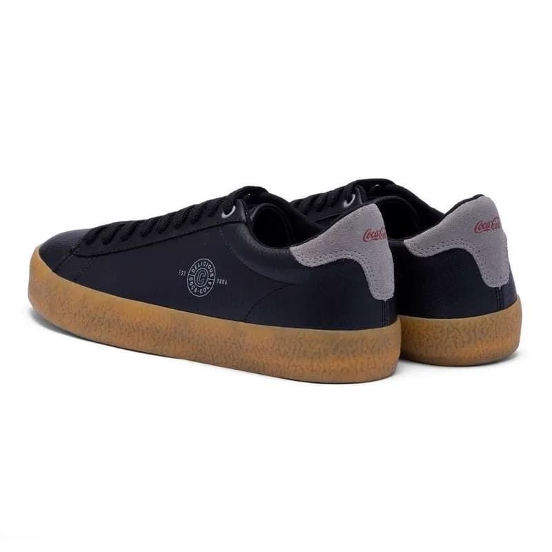 Tênis Coca-Cola Casual Confortável Seaside Town Masculino Preto 3